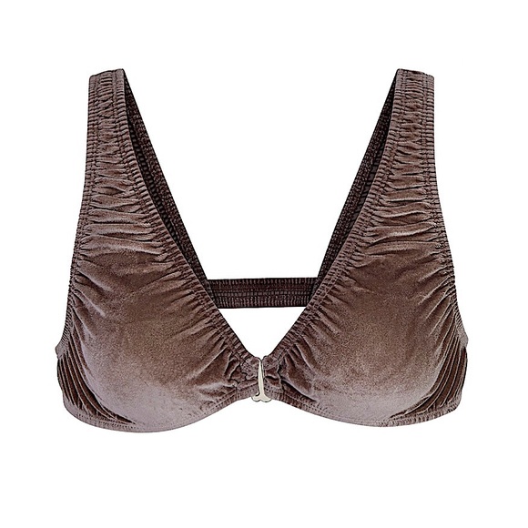 SKIMS Stretch Velvet Collection Bra Bralette in Amethyst - New with Tags! - Picture 3 of 15